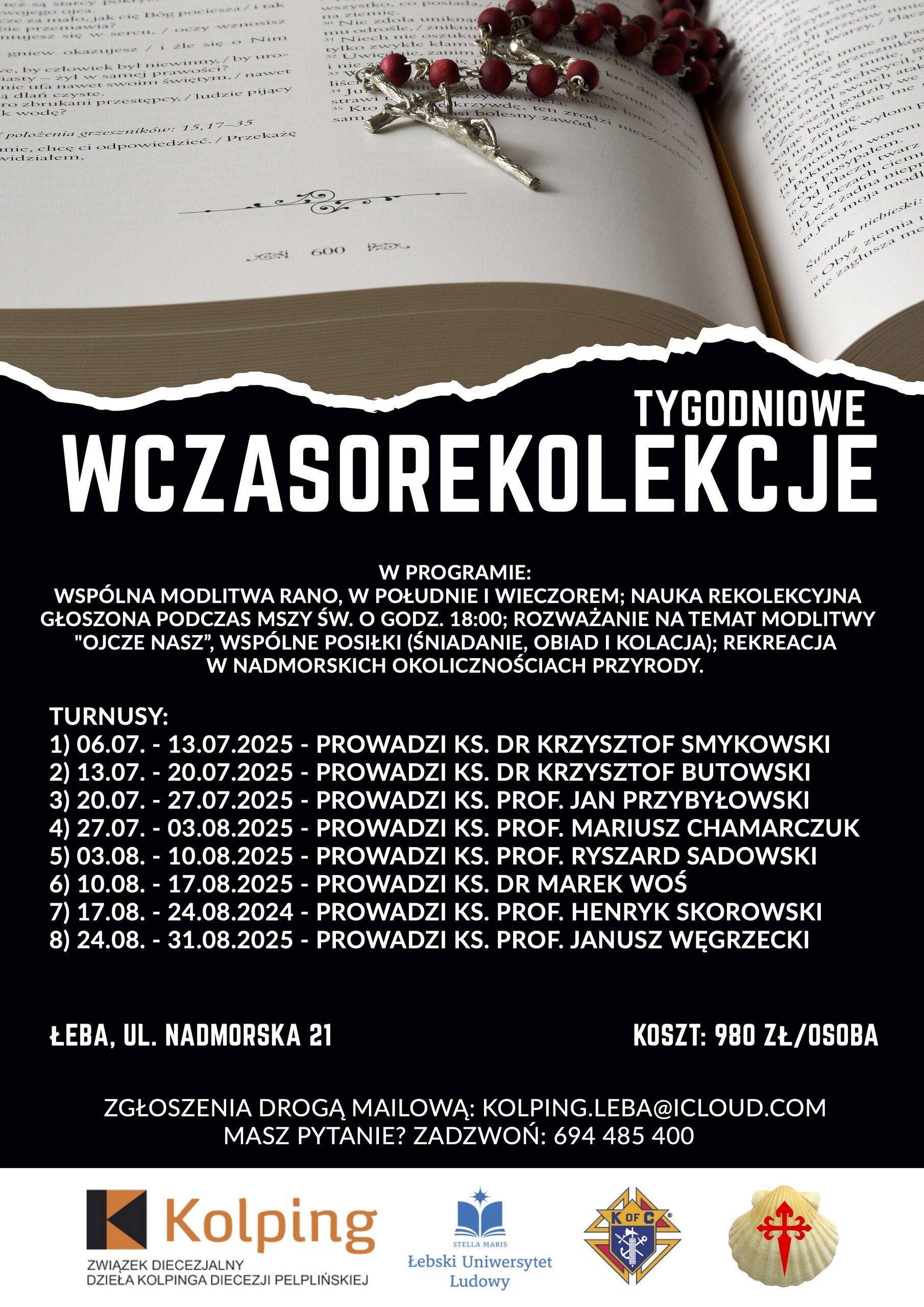 Wczasorekolekcje 2025