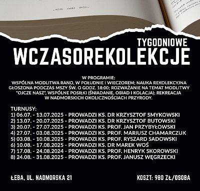 Wczasorekolekcje 2025